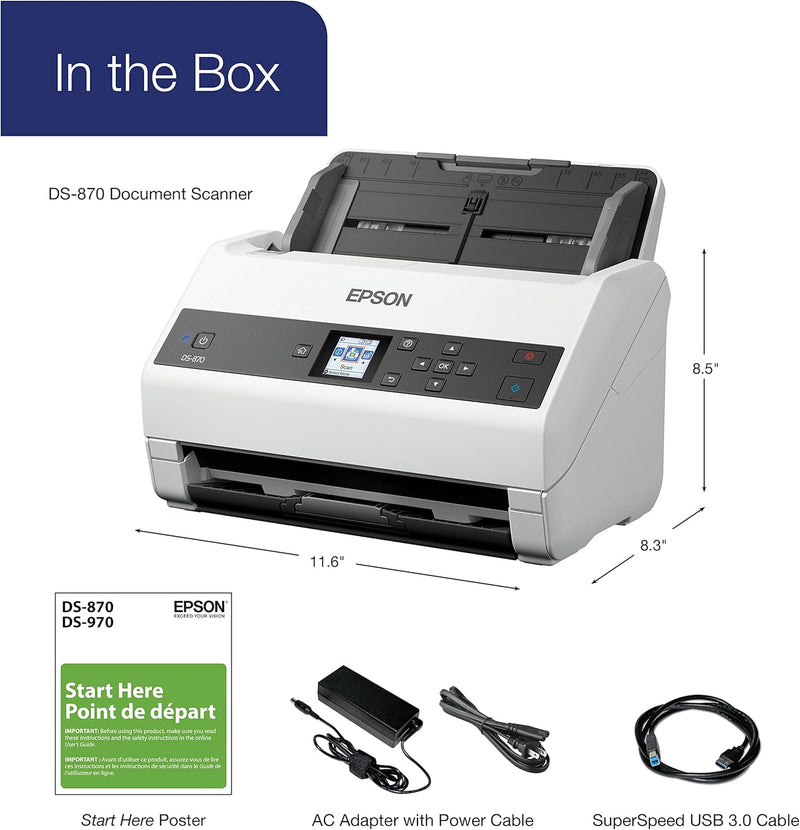 Epson America DS870 Document Scanner